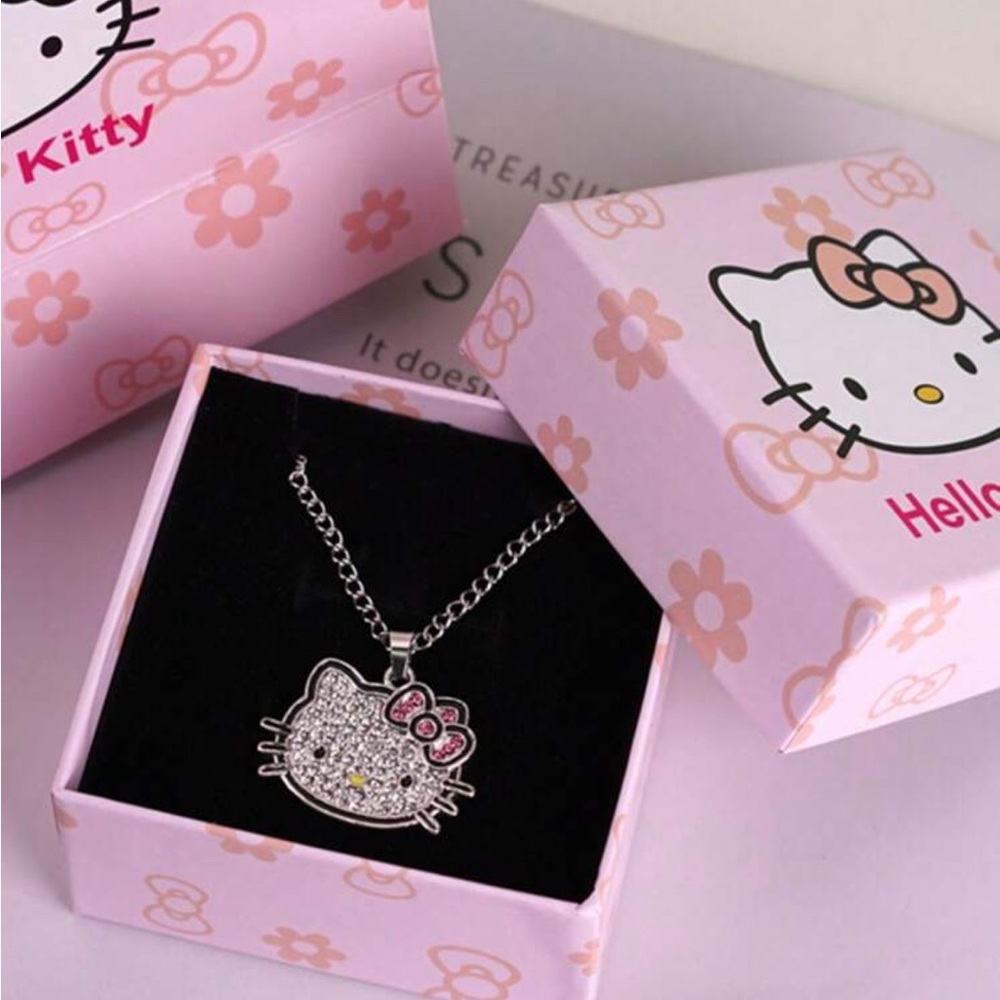 Hello Kitty Silver Pendant Necklace